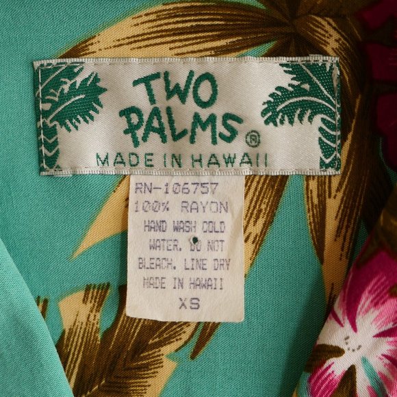 Two Palms Ceres Green Short Sleeve Button Down - Picture 4 of 6